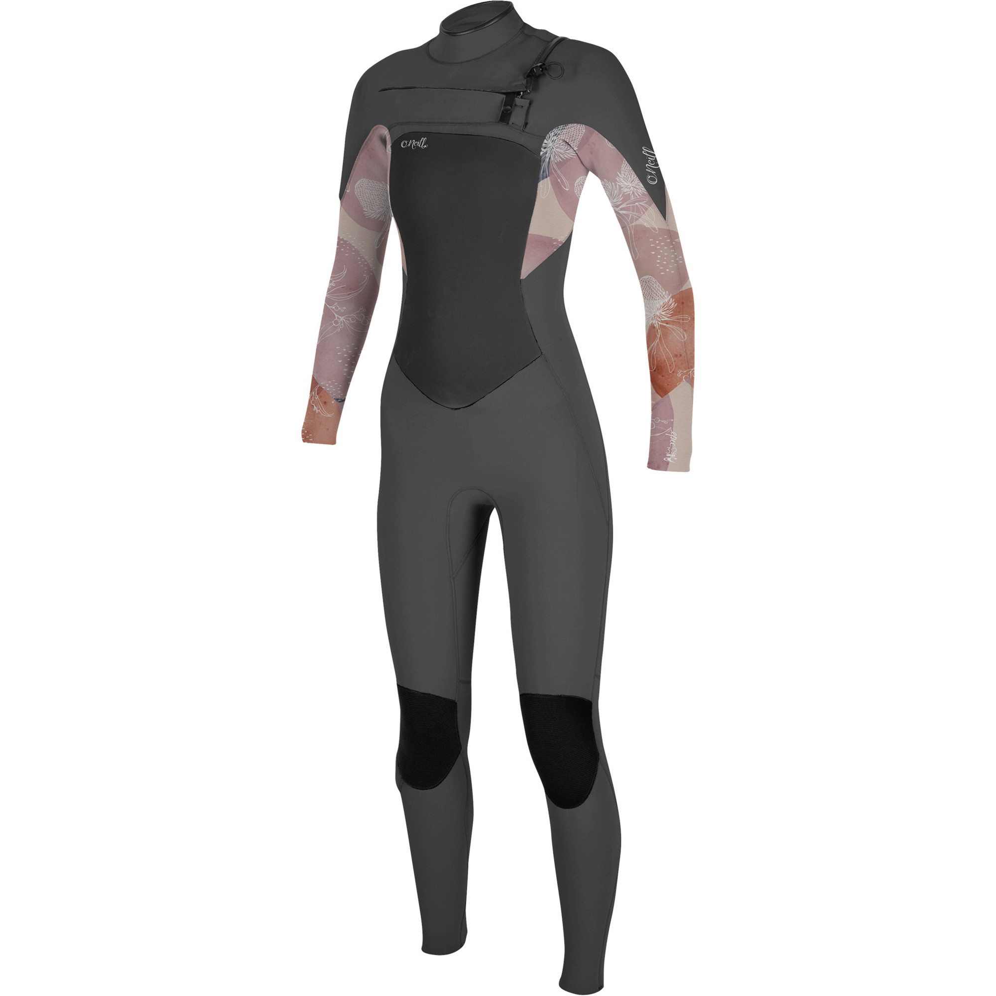 2022 O'Neill Womens Epic 3/2mm Chest Zip Wetsuit 5355 Graphite